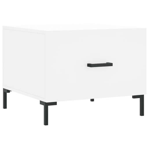 Mesa de Centro, Mesa baixa, 50x50x40 cm derivados de madeira branco
