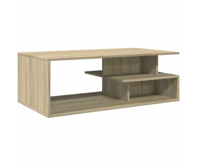 Mesa de café - mesa de centro madera de ingeniería roble sonoma 102x55x35 cm