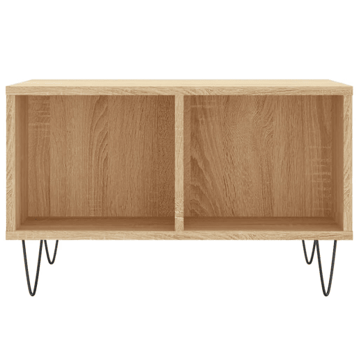 Mesa de Centro, Mesa baixa, 60x50x36,5 cm derivados madeira carvalho sonoma
