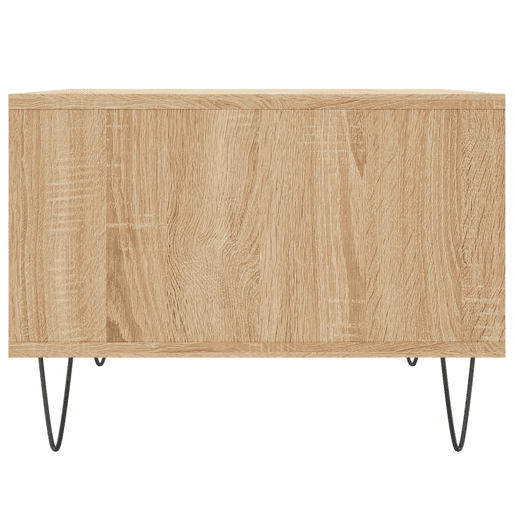 Mesa de Centro, Mesa baixa, 60x50x36,5 cm derivados madeira carvalho sonoma