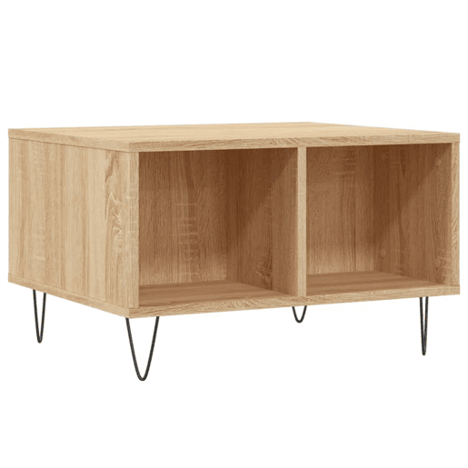 Mesa de Centro, Mesa baixa, 60x50x36,5 cm derivados madeira carvalho sonoma