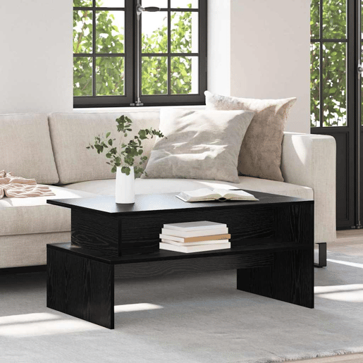 Mesa de Centro, Mesa baixa, Carvalho Preto 90 x 55 x 42,5 cm