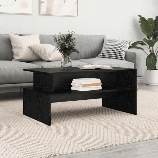 Mesa de Centro, Mesa baixa, Carvalho Preto 90 x 55 x 42,5 cm