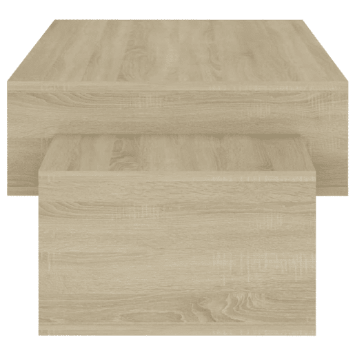 Mesa de Centro, Mesa baixa, 105x55x32cm derivados de madeira carvalho sonoma