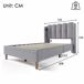 Camas individuales 103x208 Camas individuales 103x208 Gris
