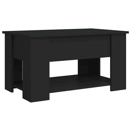 Mesa de Centro, Mesa baixa, 79x49x41 cm madeira processada preto
