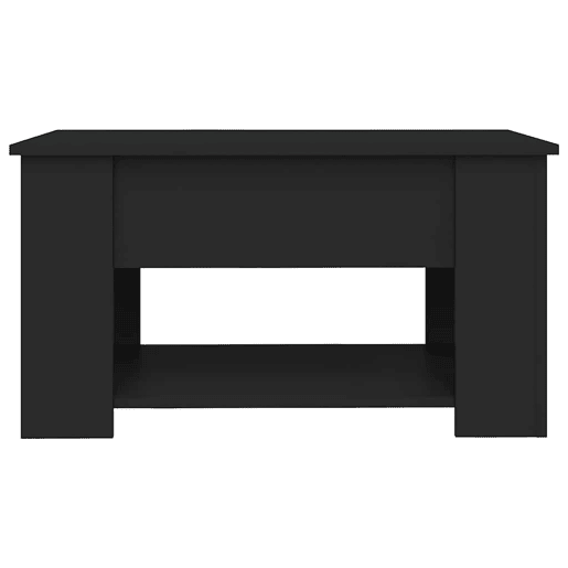 Mesa de Centro, Mesa baixa, 79x49x41 cm madeira processada preto