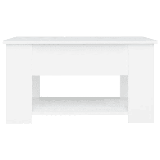 Mesa de Centro, Mesa baixa, 79x49x41 cm madeira processada branco