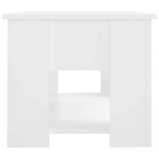 Mesa de Centro, Mesa baixa, 79x49x41 cm madeira processada branco