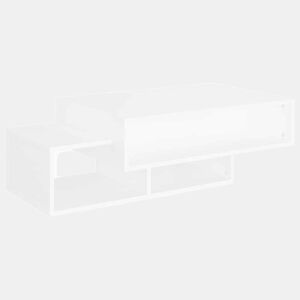 Mesa de Centro, Mesa baixa, 105x55x32 cm derivados de madeira branco