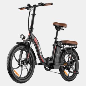 Bicicleta Elétrica FAFREES F20 Pro - Motor 250W Bateria 36V20Ah Pneus De 20u201D Travões A Disco Mecânicos - Preto