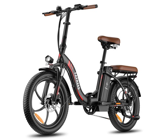 Bicicleta eléctrica fafrees f20 pro - motor 250w batería 36v20ah neumáticos de 20" frenos de disco mecánicos - negro