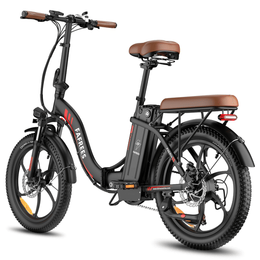 Bicicleta Elétrica FAFREES F20 Pro - Motor 250W Bateria 36V20Ah Pneus De 20u201D Travões A Disco Mecânicos - Preto