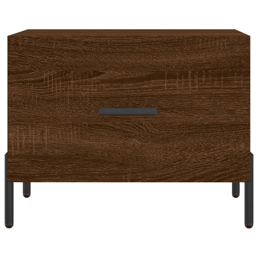 Mesa de Centro, Mesa baixa, 50x50x40 cm derivados madeira carvalho castanho
