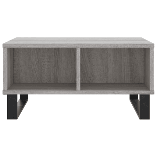 Mesa de Centro, Mesa baixa, 60x60x30 cm derivados de madeira cinzento sonoma