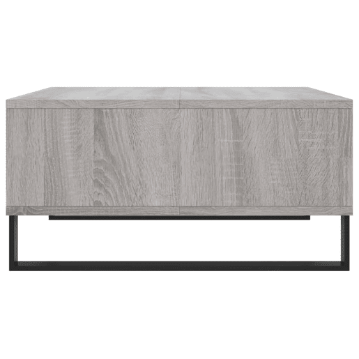 Mesa de Centro, Mesa baixa, 60x60x30 cm derivados de madeira cinzento sonoma