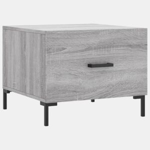 Mesa de Centro, Mesa baixa, 50x50x40 cm derivados madeira sonoma cinza