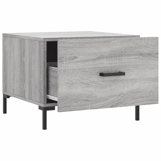 Mesa de Centro, Mesa baixa, 50x50x40 cm derivados madeira sonoma cinza