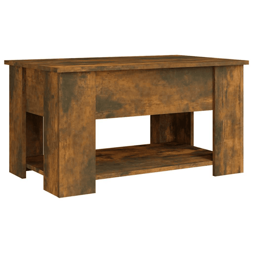 Mesa de Centro, Mesa baixa, 79x49x41 cm madeira processada carvalho fumado