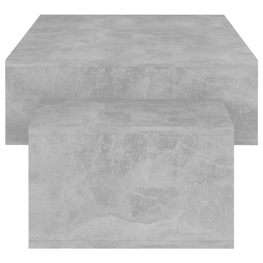 Mesa de Centro, Mesa baixa, 105x55x32 cm derivados madeira cinzento cimento