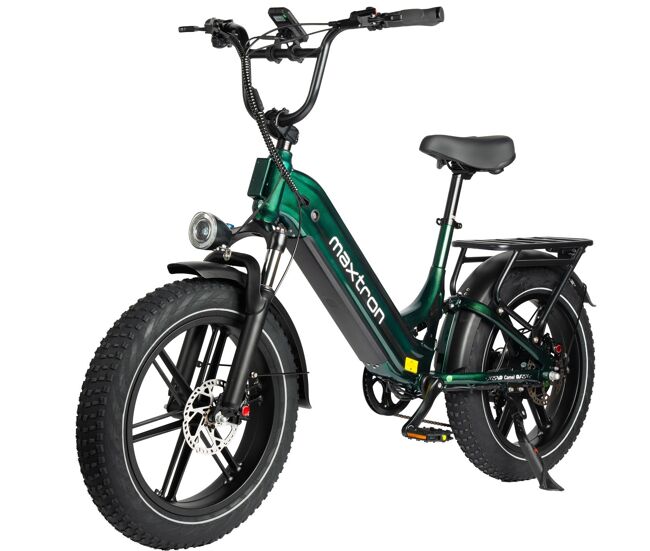 Bicicleta eléctrica maxturn camel - motor 250w batería 48v18ah 20" frenos de disco hidráulicos - verde