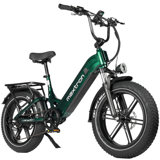 Bicicleta Elétrica MAXTURN Camel - Motor 250W Bateria 48V18AH 20 Travão A Disco Hidráulico - Verde