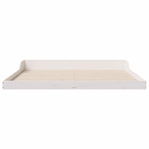 Estrutura De Cama De Casal Simple King Size - Branco 200 x 210 cm