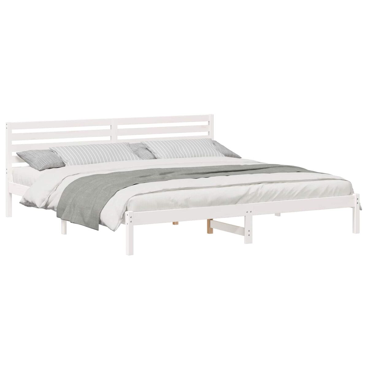 Estructura de cama doble matrimonial - 200 x 210 cm madera de pino macizo