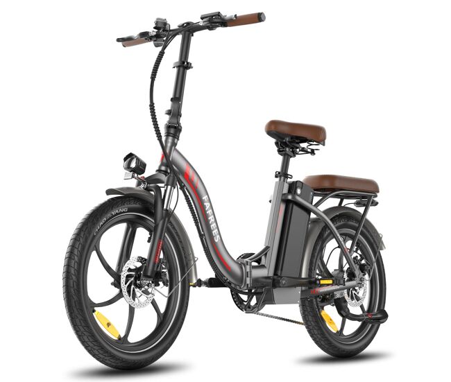 Bicicleta eléctrica fafrees f20+ pro - motor 250w batería 36v25ah neumáticos de 20" frenos de disco mecánicos - gris plomo