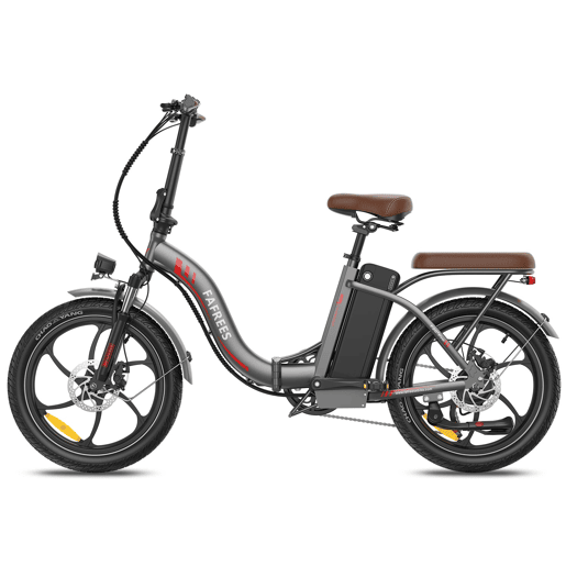 Bicicleta Elétrica FAFREES F20+ Pro - Motor 250W Bateria 36V25Ah Pneus De 20u201D Travões A Disco Mecânicos - Cinza Gunmetal