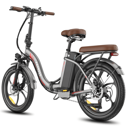 Bicicleta Elétrica FAFREES F20+ Pro - Motor 250W Bateria 36V25Ah Pneus De 20u201D Travões A Disco Mecânicos - Cinza Gunmetal