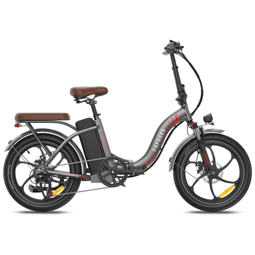 Bicicleta Elétrica FAFREES F20+ Pro - Motor 250W Bateria 36V25Ah Pneus De 20u201D Travões A Disco Mecânicos - Cinza Gunmetal