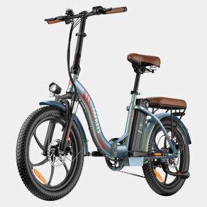 Bicicleta Elétrica FAFREES F20 Pro - Motor 250W Bateria 36V20Ah Pneus De 20u201D Travões A Disco Mecânicos - Aurora Verde