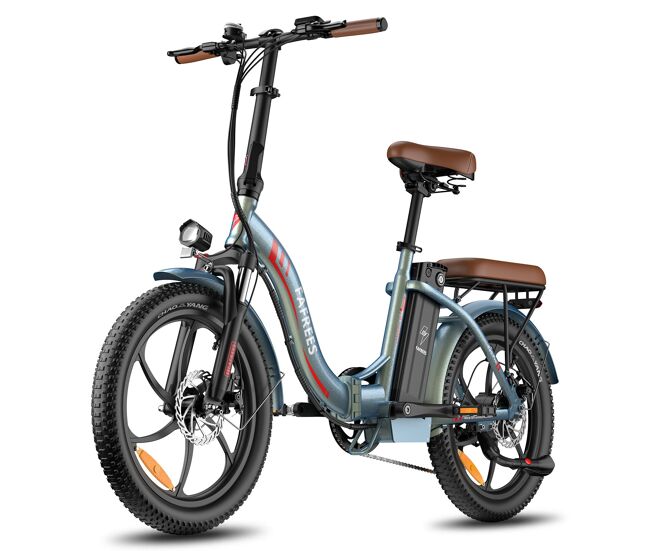 Bicicleta eléctrica fafrees f20 pro - motor 250w batería 36v20ah neumáticos de 20" frenos de disco mecánicos - aurora verde