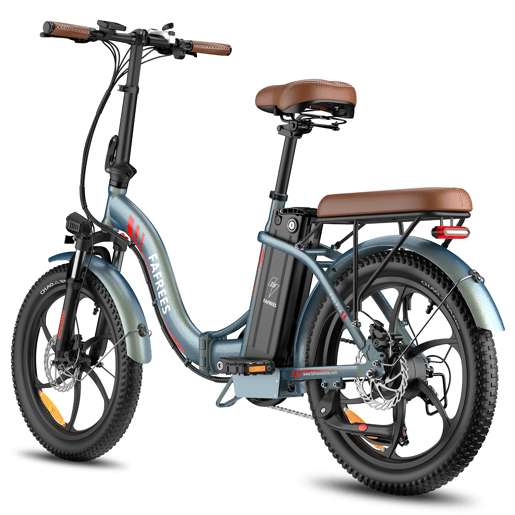 Bicicleta Elétrica FAFREES F20 Pro - Motor 250W Bateria 36V20Ah Pneus De 20u201D Travões A Disco Mecânicos - Aurora Verde