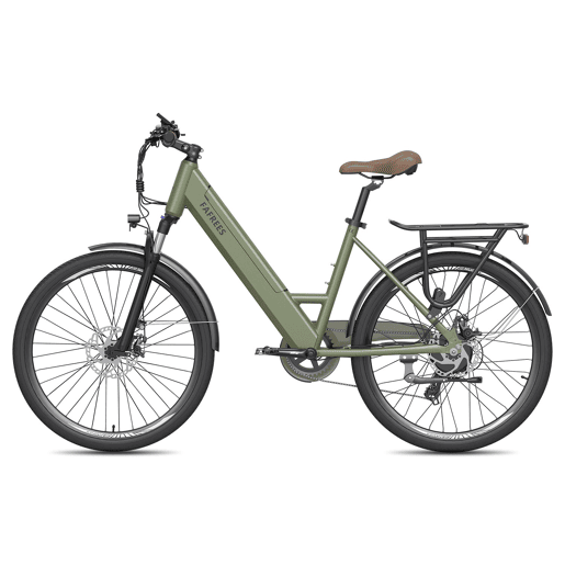 FAFREES F26 PRO E-bike - Motor 250W Bateria 36V15Ah 26x1.75 Polegadas Pneus Travões de Disco Mecânicos - Verde