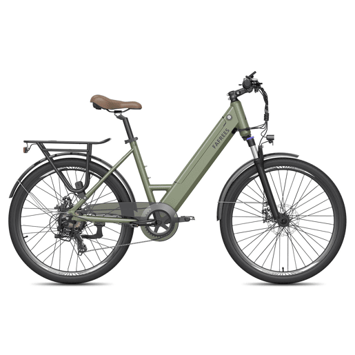 FAFREES F26 PRO E-bike - Motor 250W Bateria 36V15Ah 26x1.75 Polegadas Pneus Travões de Disco Mecânicos - Verde