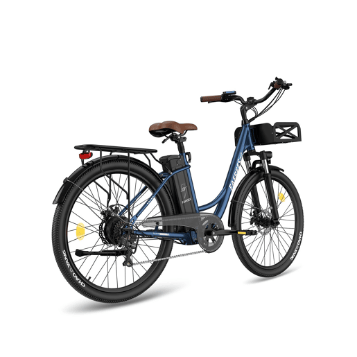 Bicicleta Elétrica FAFREES F26 Lasting - Motor 250W Bateria 36V25Ah 26x1.95 Polegadas Pneus Travões de Disco Mecânicos - Azul
