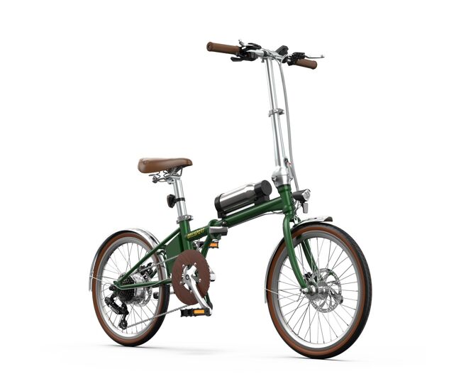 Bicicleta eléctrica onesport ot02 pro - motor 250w batería 36v5.2ah neumáticos de 20" frenos de disco mecánicos - verde