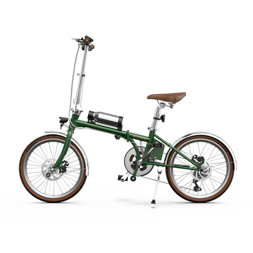 Bicicleta Elétrica ONESPORT OT02 PRO - Motor 250W Bateria 36V5.2AH Pneus De 20u201D Travões A Disco Mecânicos - Verde