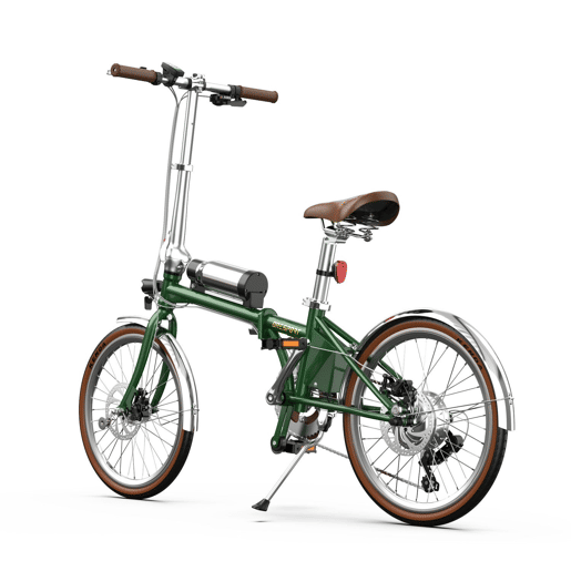 Bicicleta Elétrica ONESPORT OT02 PRO - Motor 250W Bateria 36V5.2AH Pneus De 20u201D Travões A Disco Mecânicos - Verde