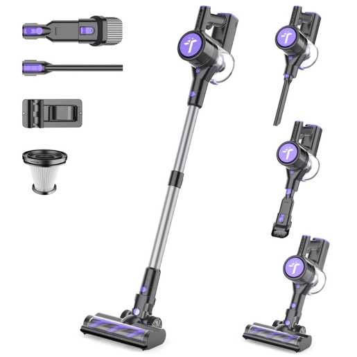 Teendow P11Pro aspirador de mão 300W 45KPA sem fio - Roxo