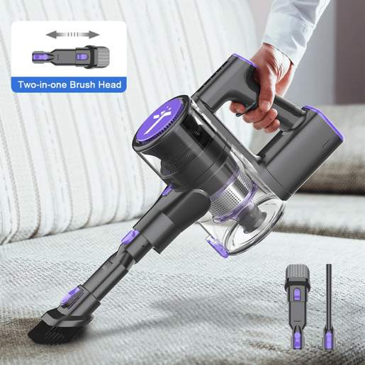 Teendow P11Pro aspirador de mão 300W 45KPA sem fio - Roxo