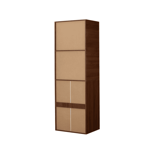 Armário Opéra com 5 gavetas e 2 prateleiras - 60 x 45 x 180 cm - Castanho