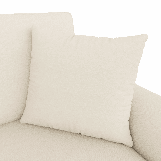 Sofá modular em U de 280 cm - Chenille, 2 lugares com 2 chaise longues, baú de arrumação e almofadas - Bege Sofá modular em U de 280 cm - Chenille, 2 lugares com 2 chaise longues, baú de arrumação e almofadas - Bege
