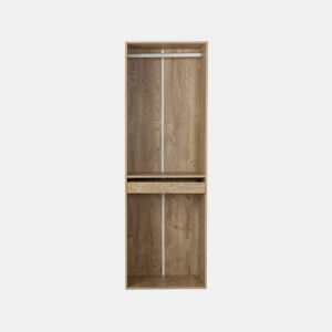 Roupeiro Opéra com espaço para pendurar e suporte para calças - 60 x 45 x 180 cm - Bege