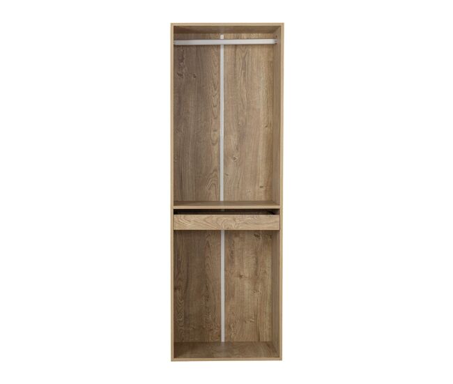 Armario con perchero y soporte para pantalones <> - 60 x 45 x 180 cm - beige