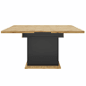 Mesa extensível telescópica 110-140×80 cm - Mesa de cozinha dobrável, design minimalista, preta