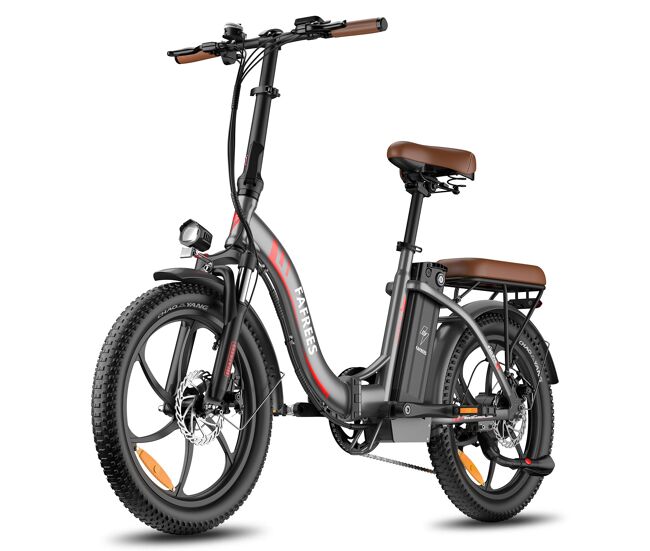 Bicicleta eléctrica fafrees f20 pro - motor 250w batería 36v20ah neumáticos de 20" frenos de disco mecánicos - gris plomo
