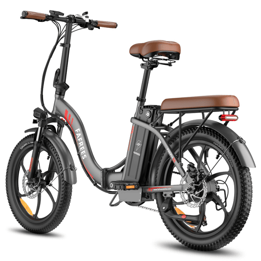Bicicleta Elétrica FAFREES F20 Pro - Motor 250W Bateria 36V20Ah Pneus De 20u201D Travões A Disco Mecânicos - Cinza Gunmetal